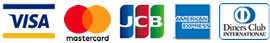 VISA・MASTER・JCB・AMEX・Diners